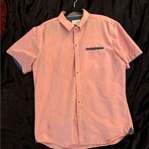 Men's Pink Short Sleeve Shirt